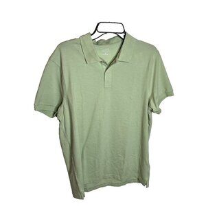 J.Crew Mens $60 Flex piqué polo Green Size L AV140